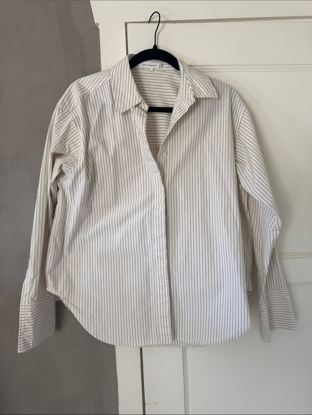 Good American stripped shirt